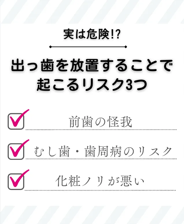 出っ歯_マウスピース矯正_リスク