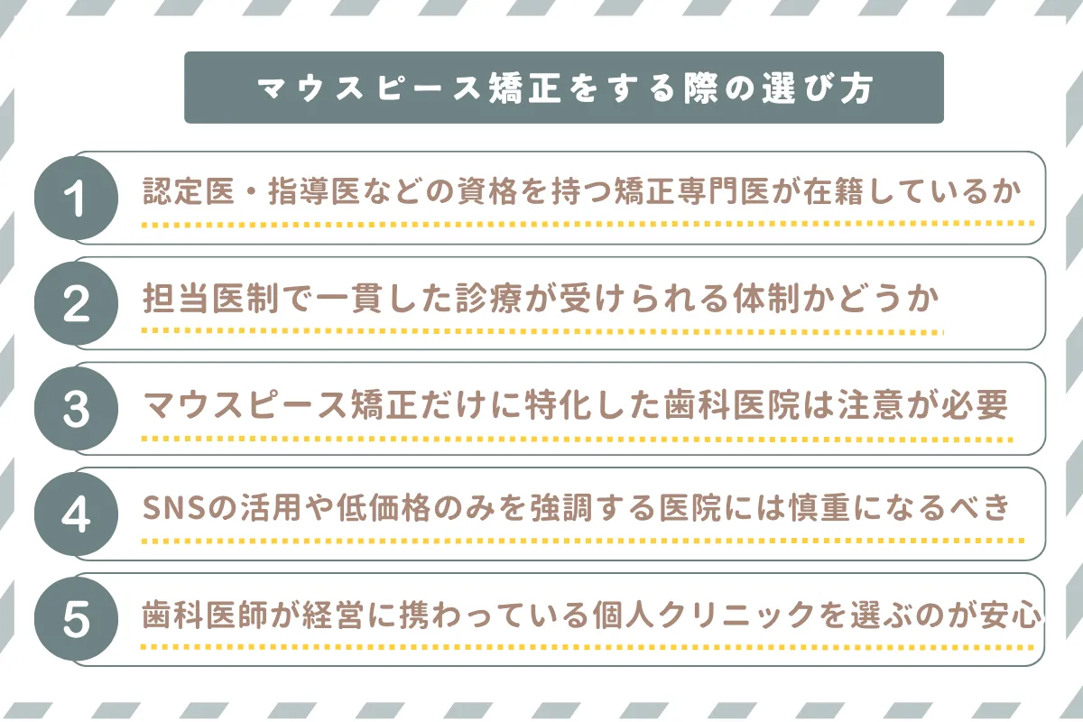 マウスピース矯正_東京_選び方